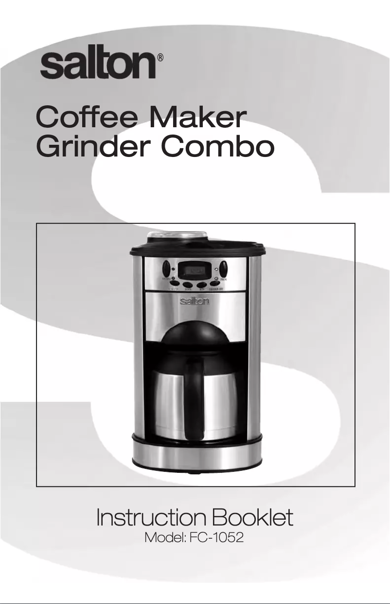 Image de la première page du manuel de l'appareil FC1052