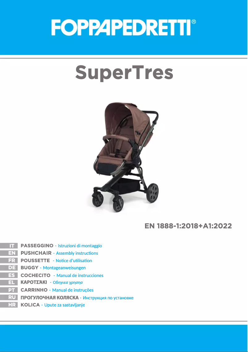 Page n°1 - Manuel utilisateur Foppapedretti SuperTres