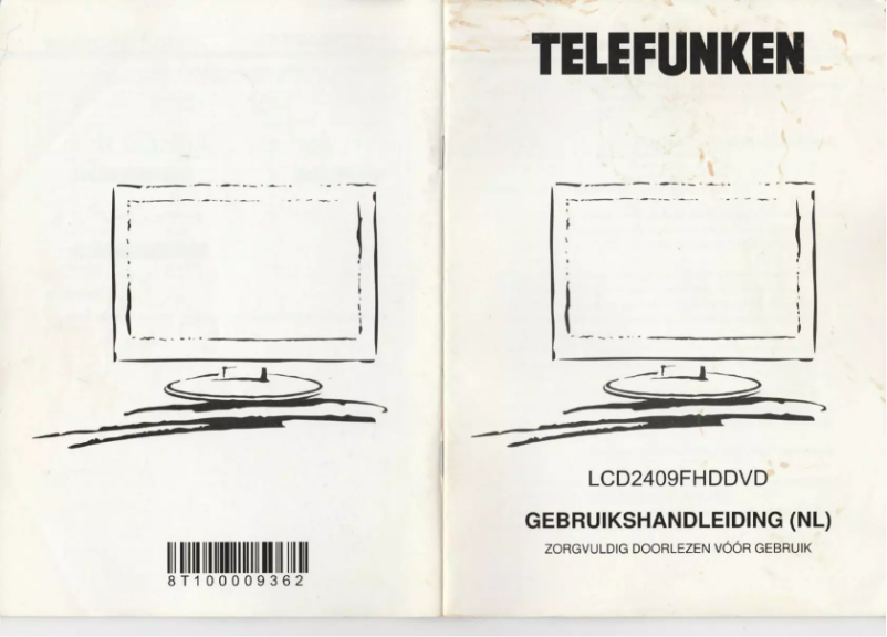 Page n°1 - Manuel utilisateur Telefunken LCD2409FHDDVD