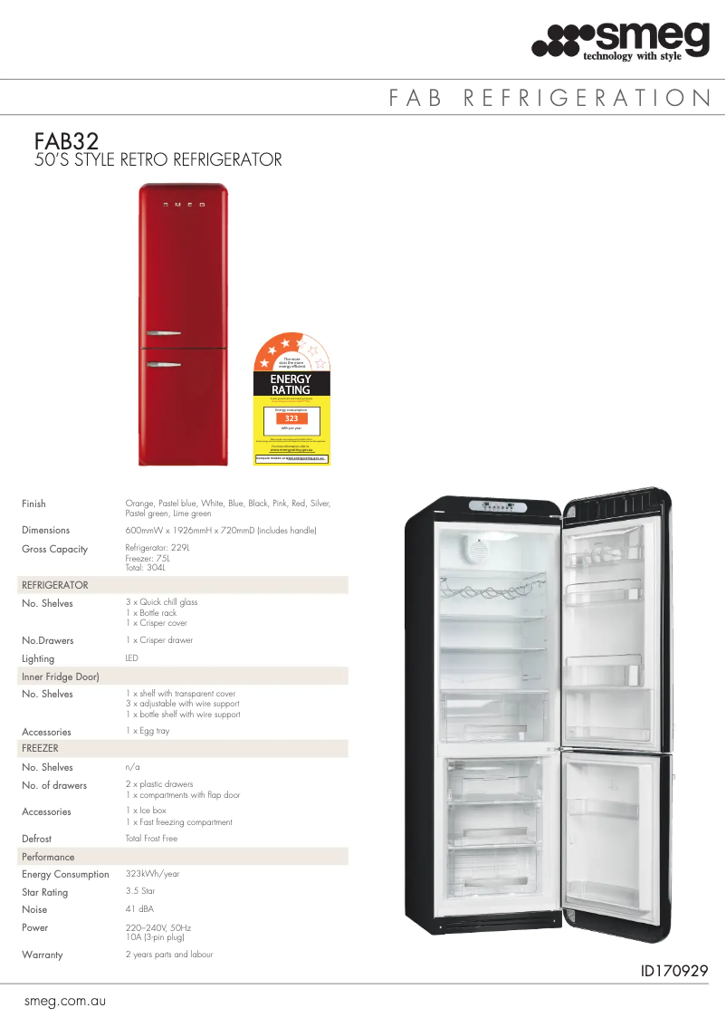 Image de la première page du manuel de l'appareil FAB32LPKNA1