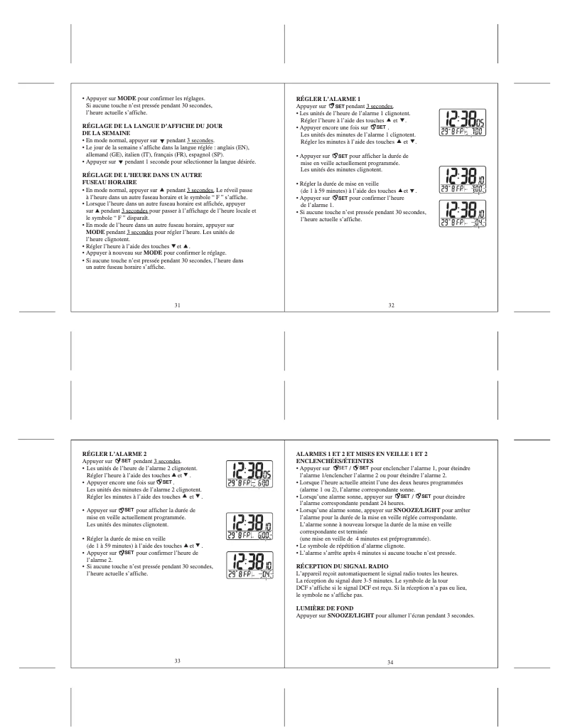 Page 1 de la notice Manuel utilisateur Cresta RC380