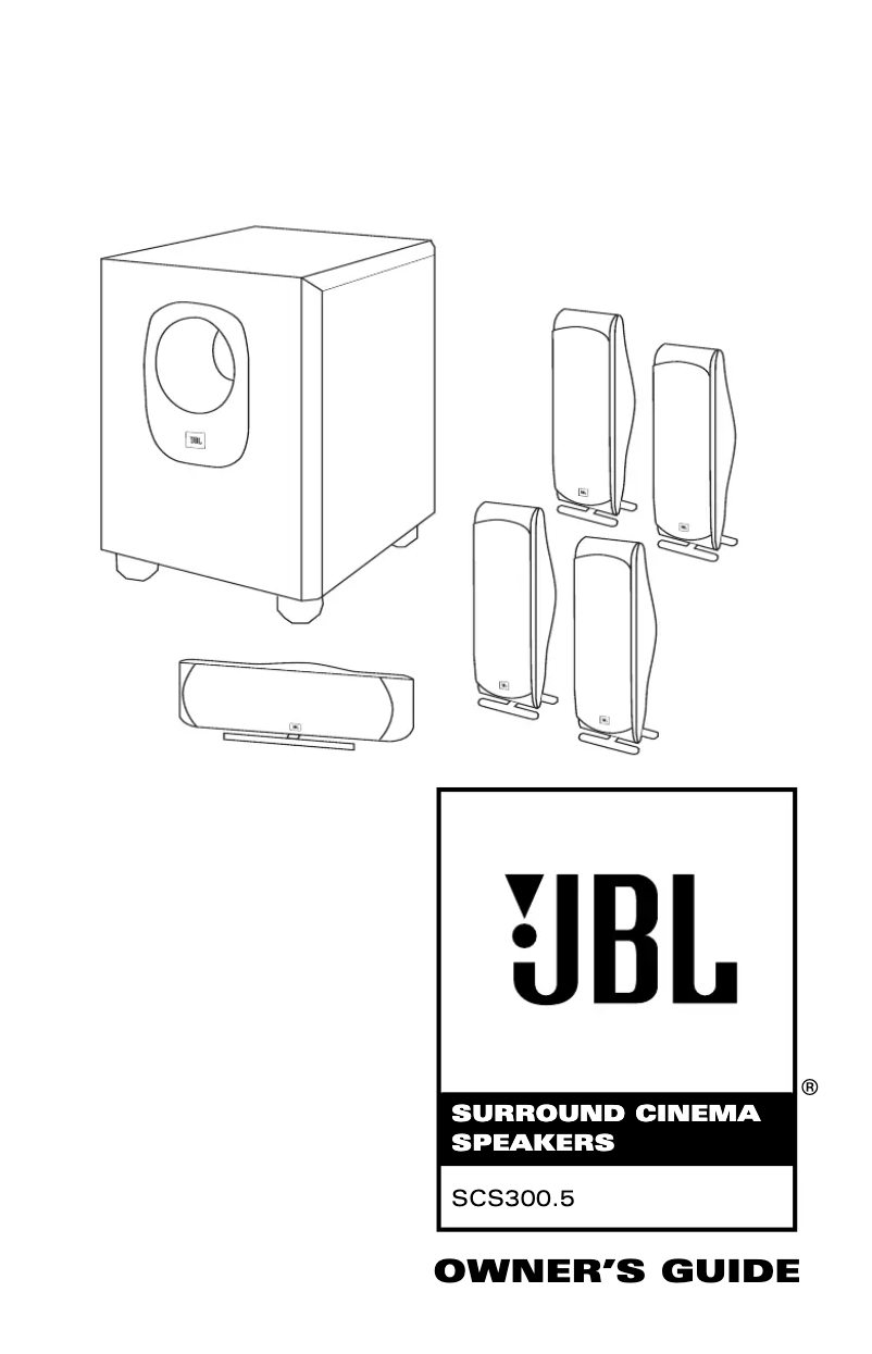 Page n°1 - Manuel utilisateur JBL SCS300.5
