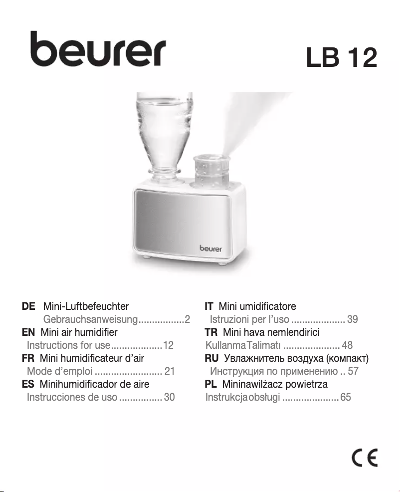 Image de la première page du manuel de l'appareil LB 12