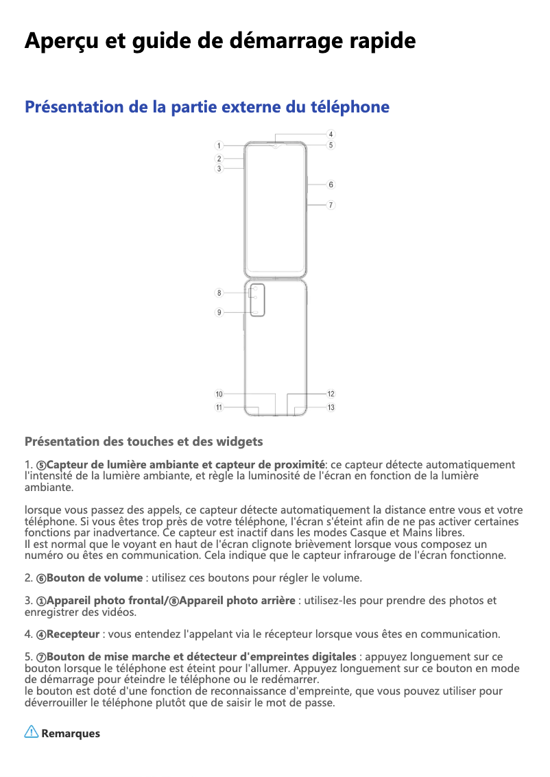 Page 1 de la notice Manuel utilisateur Vivo Y11s