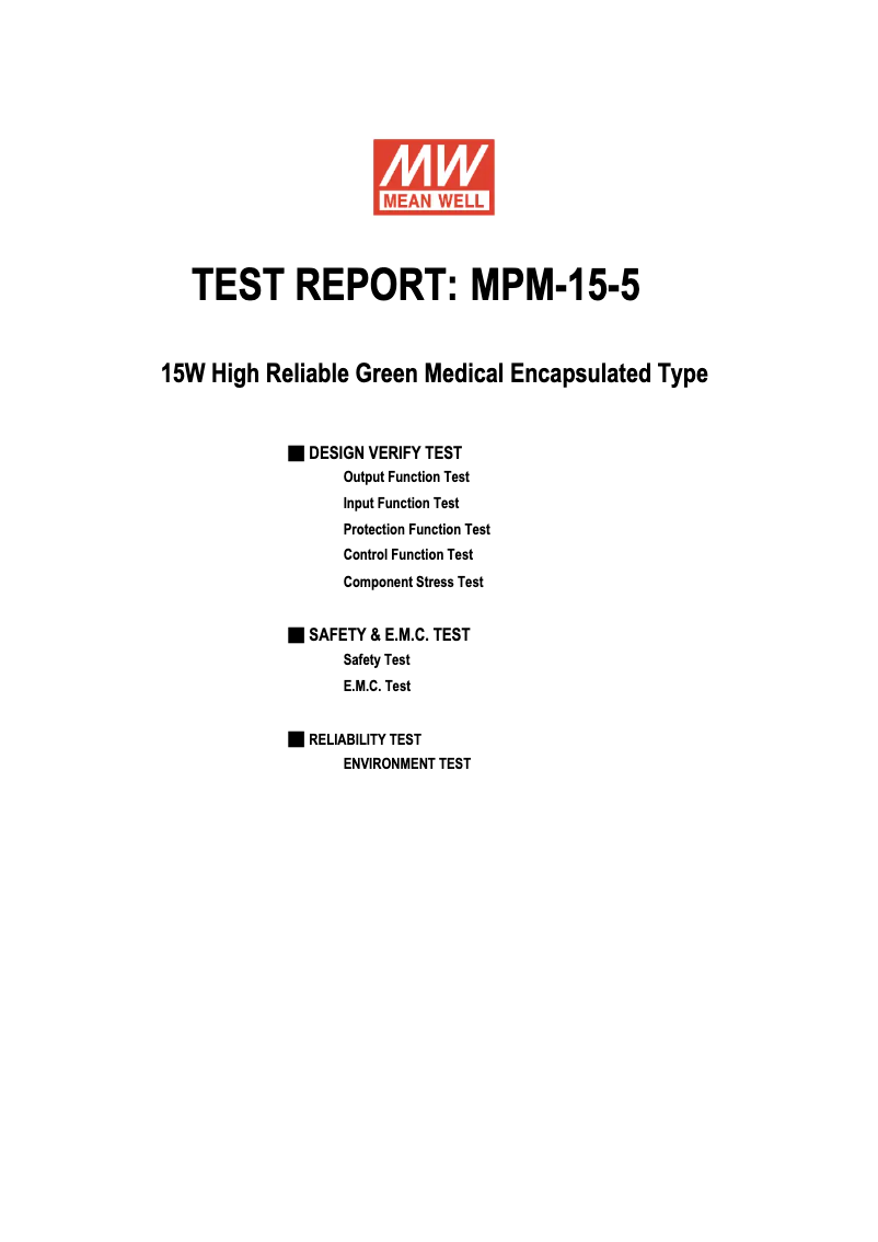 Image de la première page du manuel de l'appareil MPM-15-5