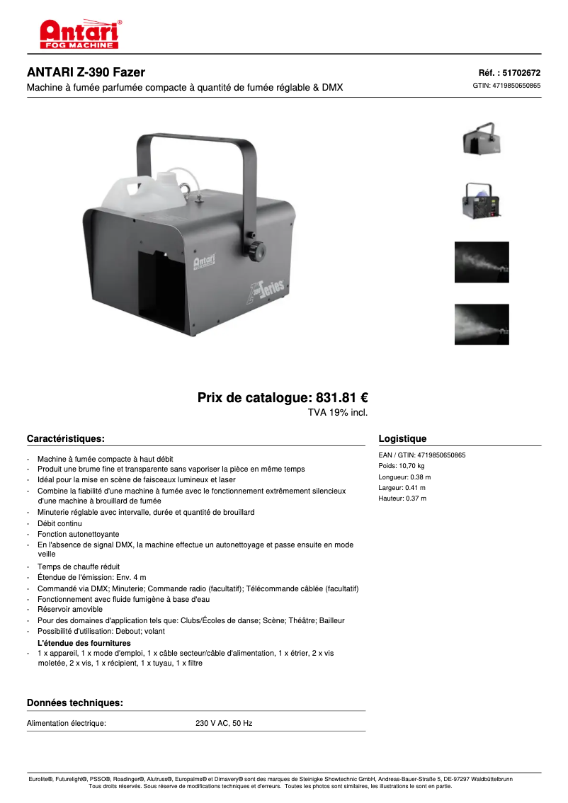 Image de la première page du manuel de l'appareil Z-390