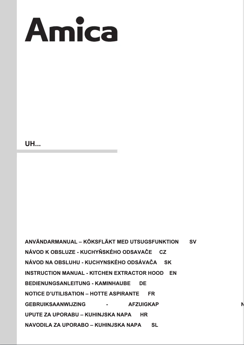 Página 1 del manual Manual de instrucciones Amica UH 17151-3 E