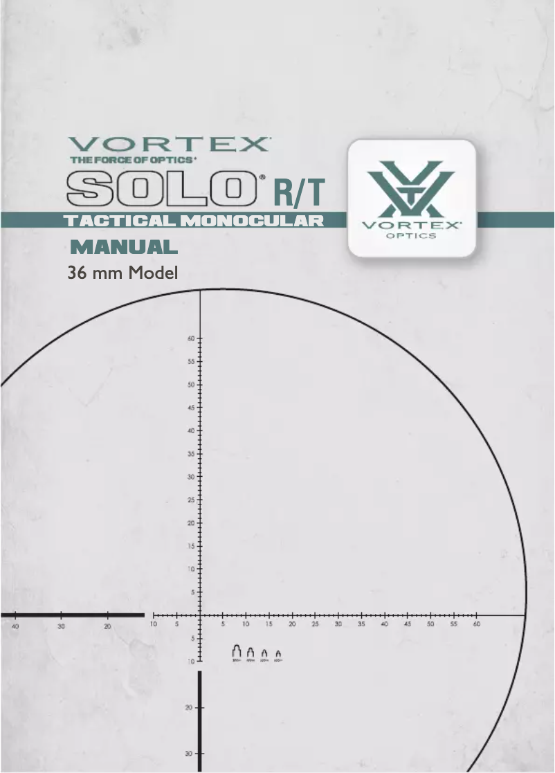 Image de la première page du manuel de l'appareil Solo Tactical R/T 8x36