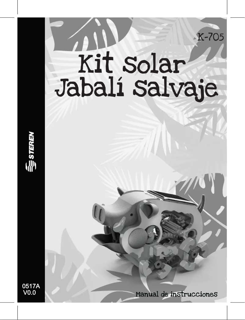 Image de la première page du manuel de l'appareil K-705-JABALI