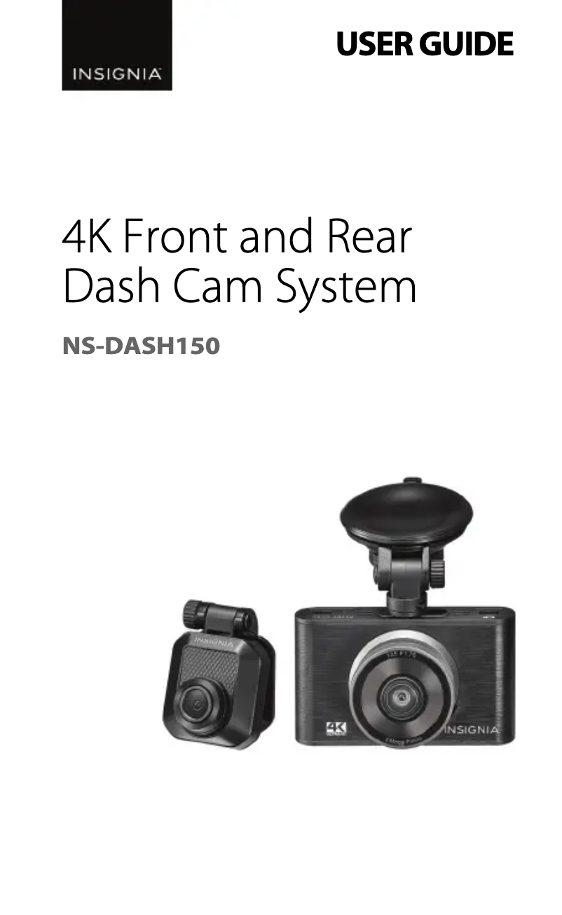 Page 1 of the manual User Manual Insignia NS-DASH150