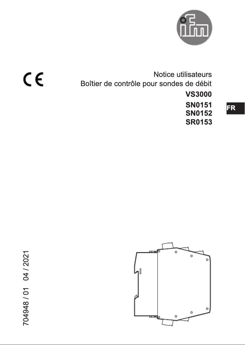 Página 1 del manual Manual de usuario IFM SR0153