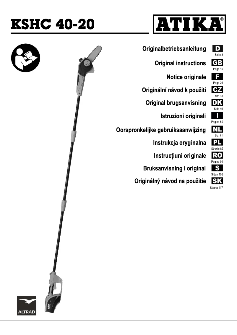 Página 1 del manual Manual de usuario ATIKA KSHC 40-20