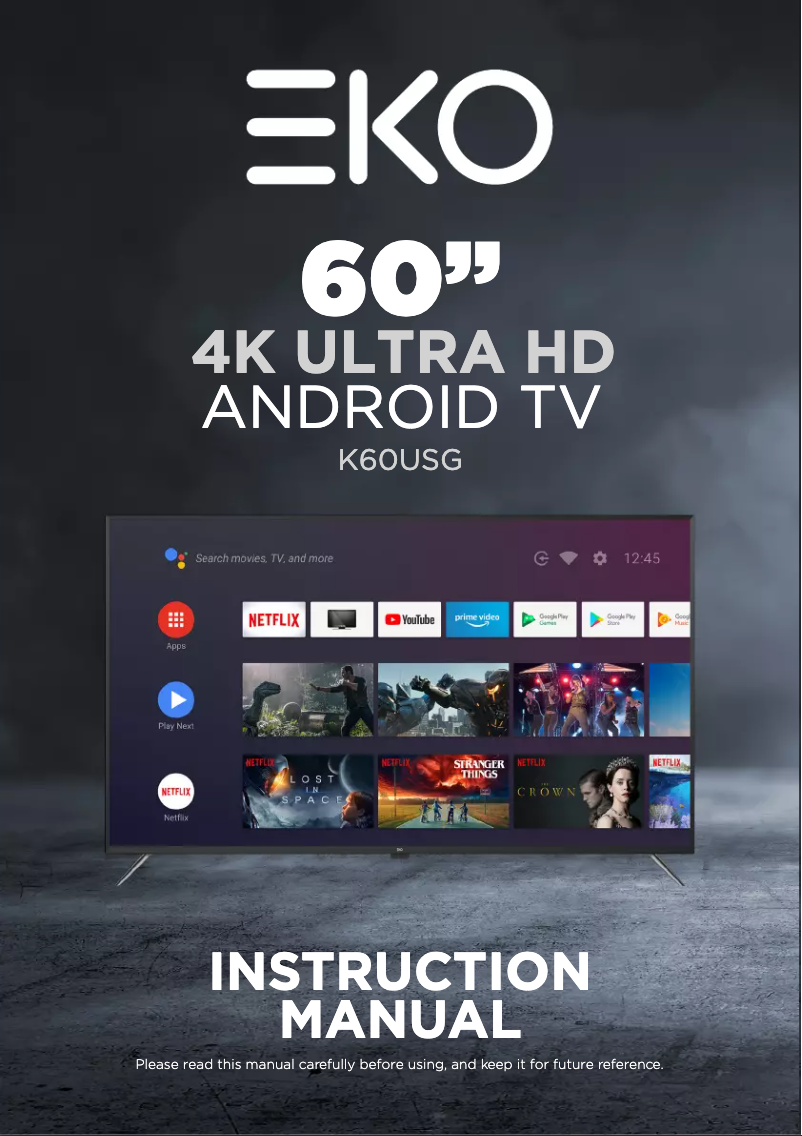 Imagen de la primera página del manual del dispositivo K60USG