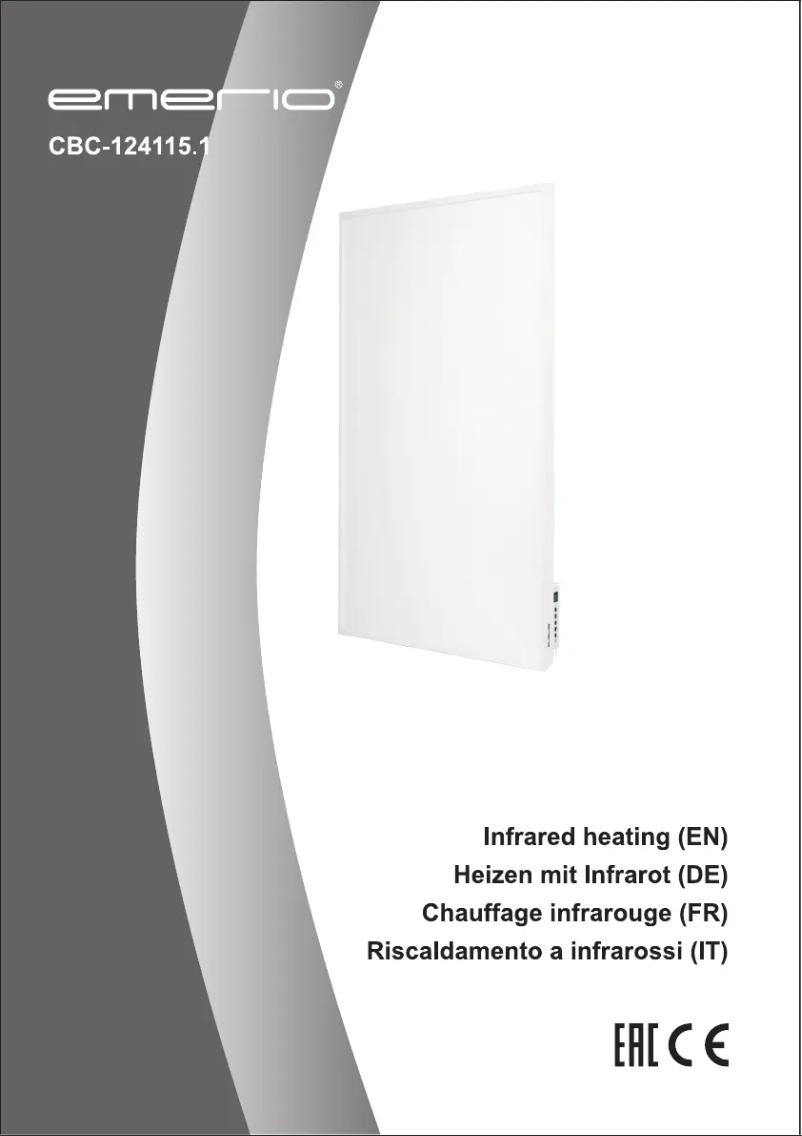 Page 1 de la notice Manuel utilisateur Emerio CBC-124115