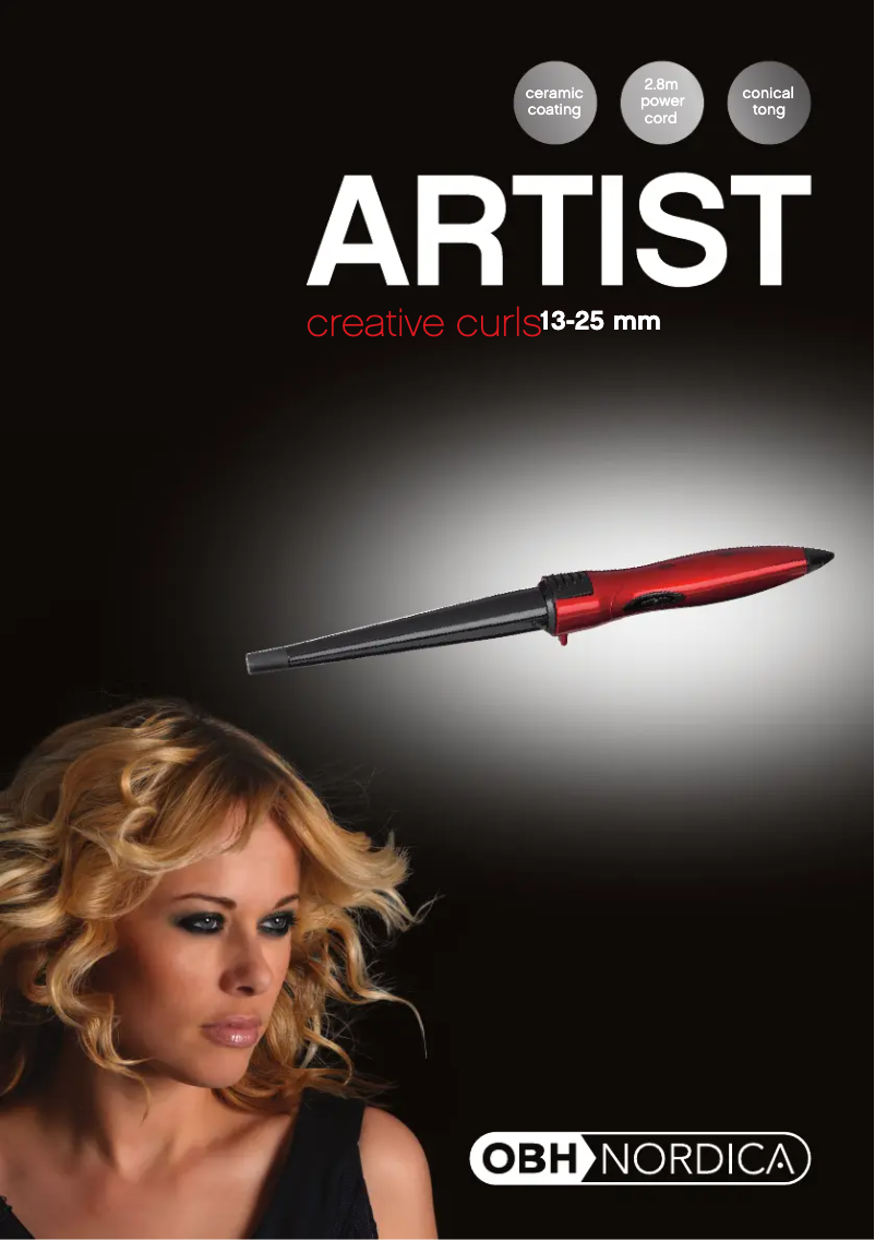 Page 1 de la notice Manuel utilisateur OBH Nordica Creative Curls