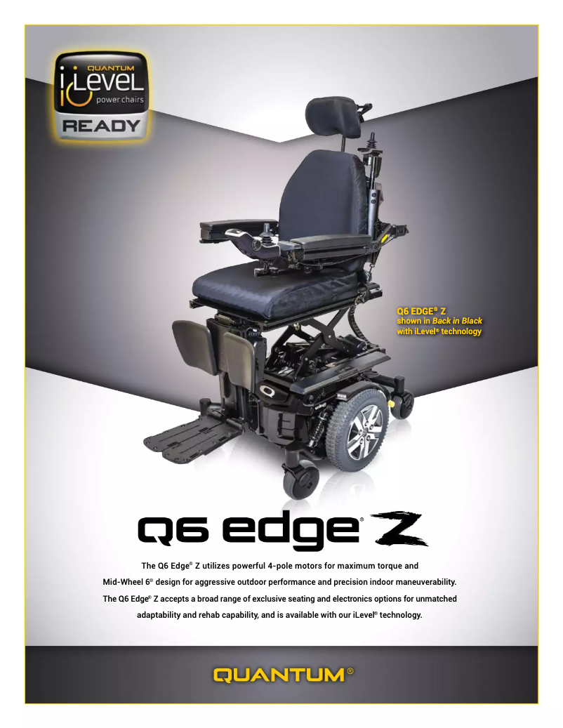 Page 1 de la notice Brochure Quantum Q6 Edge Z
