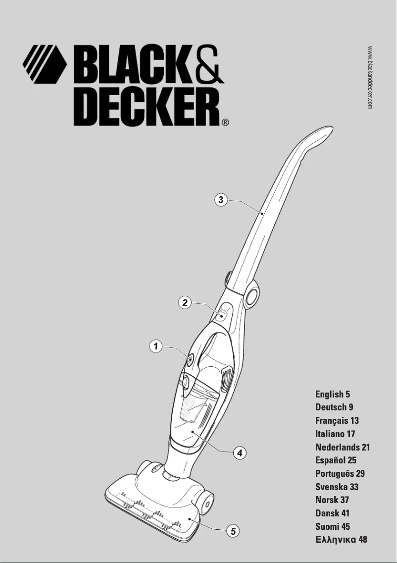 Page n°1 - Manuel utilisateur Black & Decker FV850