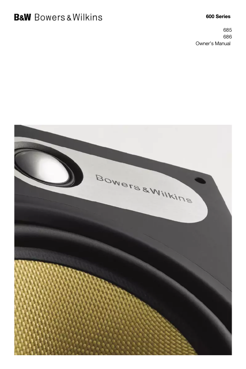 Página 1 del manual Manual de usuario Bowers & Wilkins 600 Series