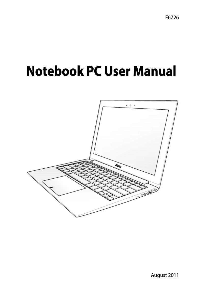 Page n°1 - Manuel utilisateur Asus ZenBook UX31