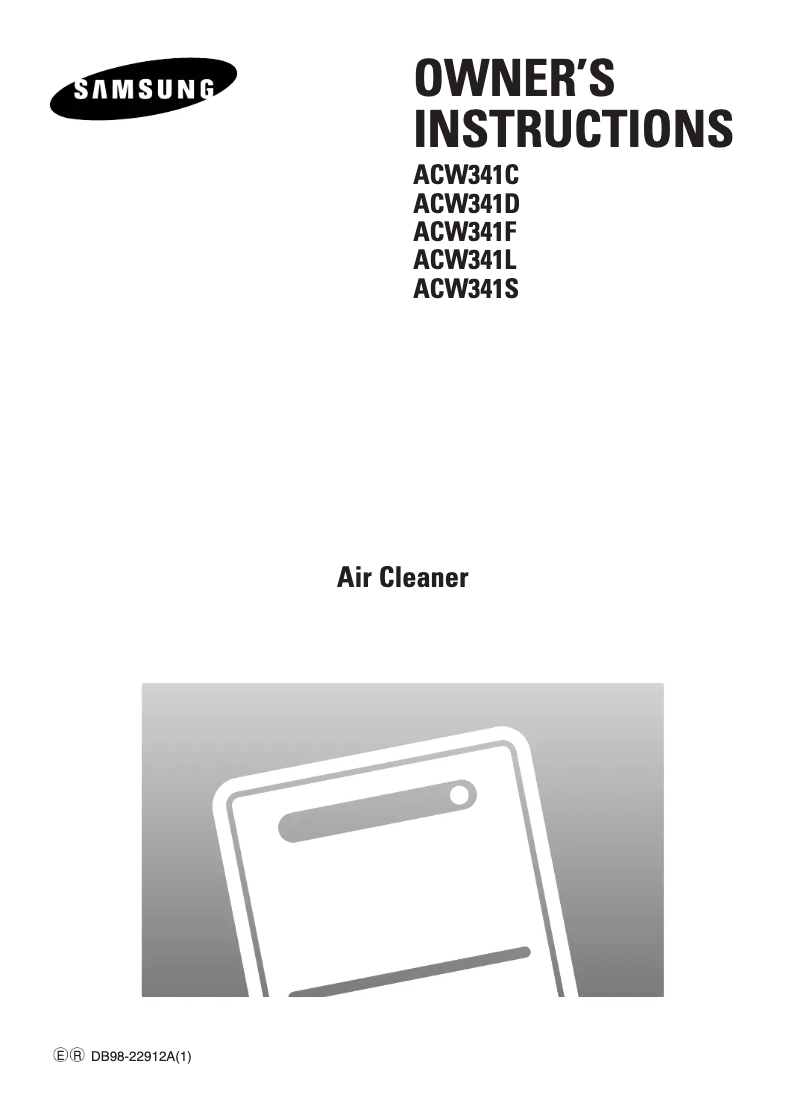 Page 1 de la notice Manuel utilisateur Samsung ACW341S