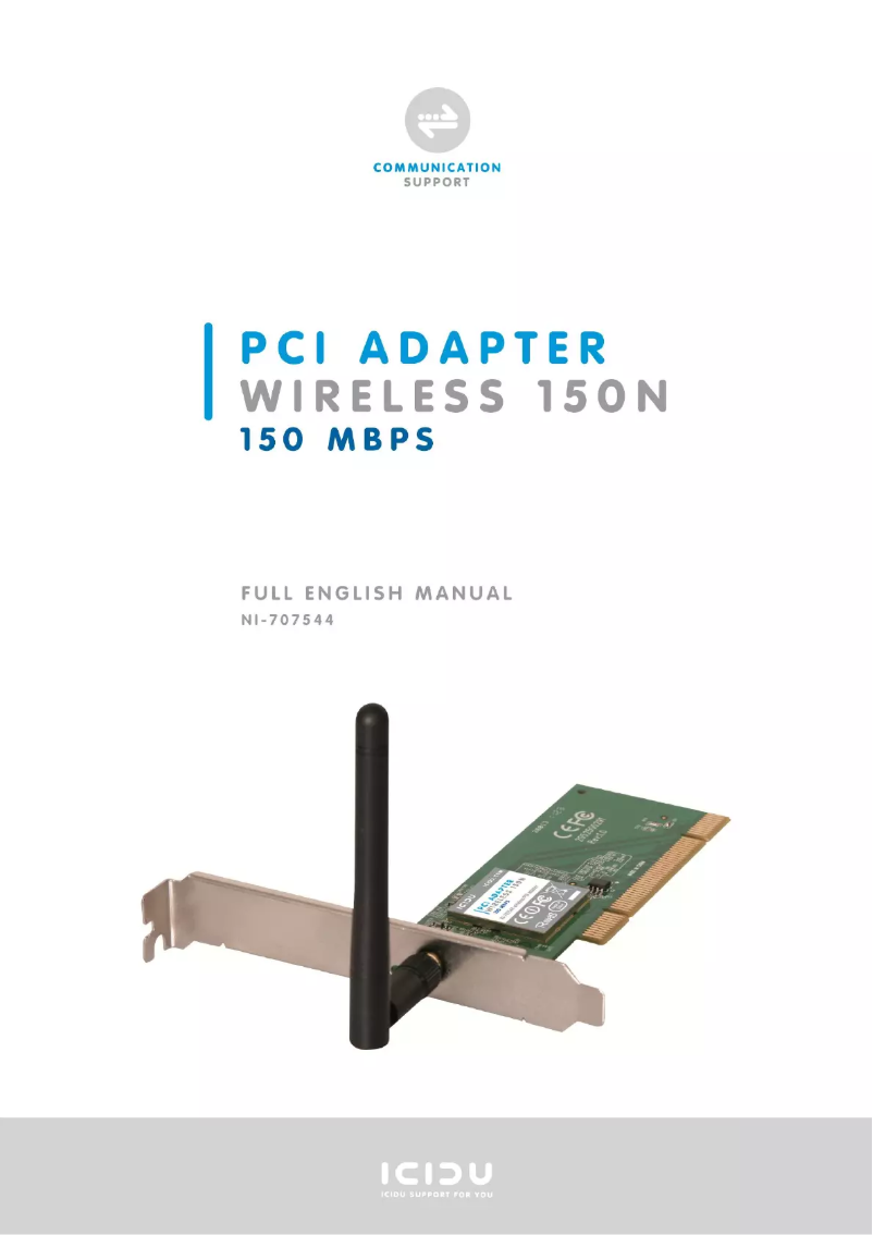 Page n°1 - Manuel utilisateur Icidu NI-707544