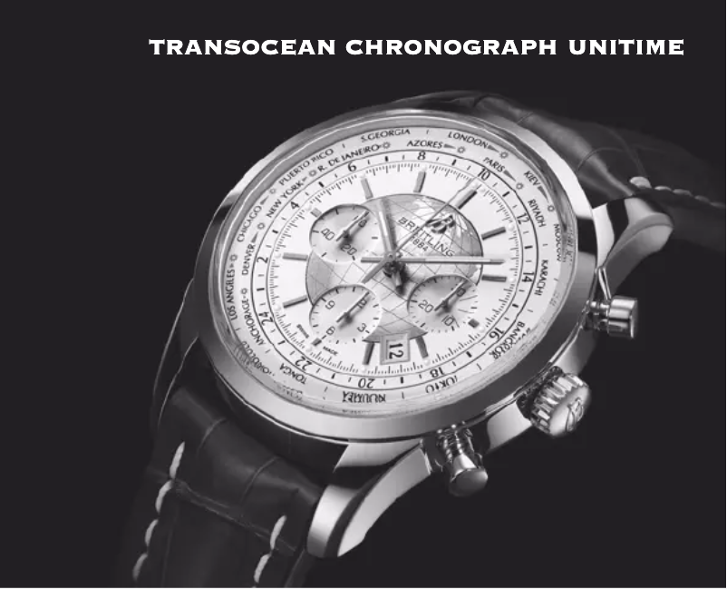 Page n°1 - Manuel utilisateur Breitling Transocean Chronograph Unitime