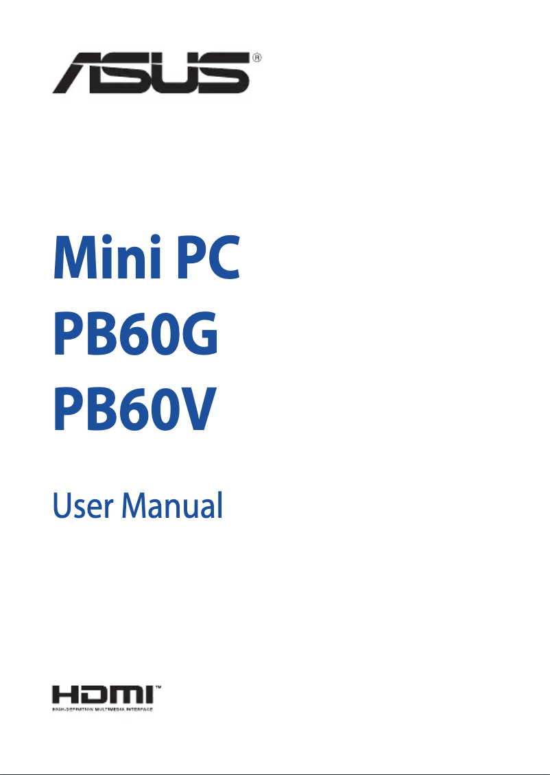 Image de la première page du manuel de l'appareil Mini PC PB60V