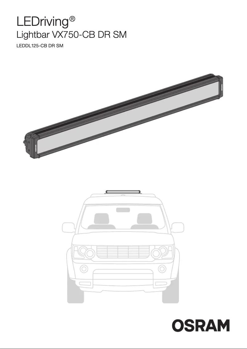 Página 1 del manual Instrucciones / montaje Osram VX750-CB