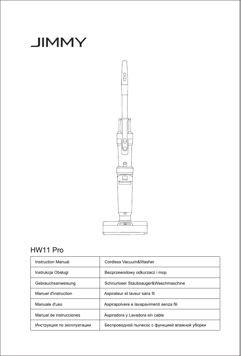 Page n°1 - Manuel utilisateur JIMMY HW11 Pro