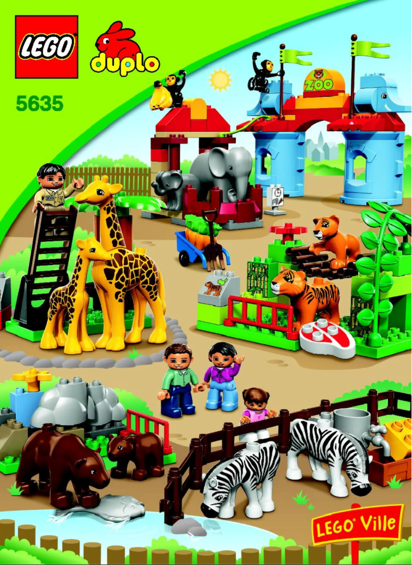 Page 1 de la notice Manuel utilisateur Lego Big City Zoo