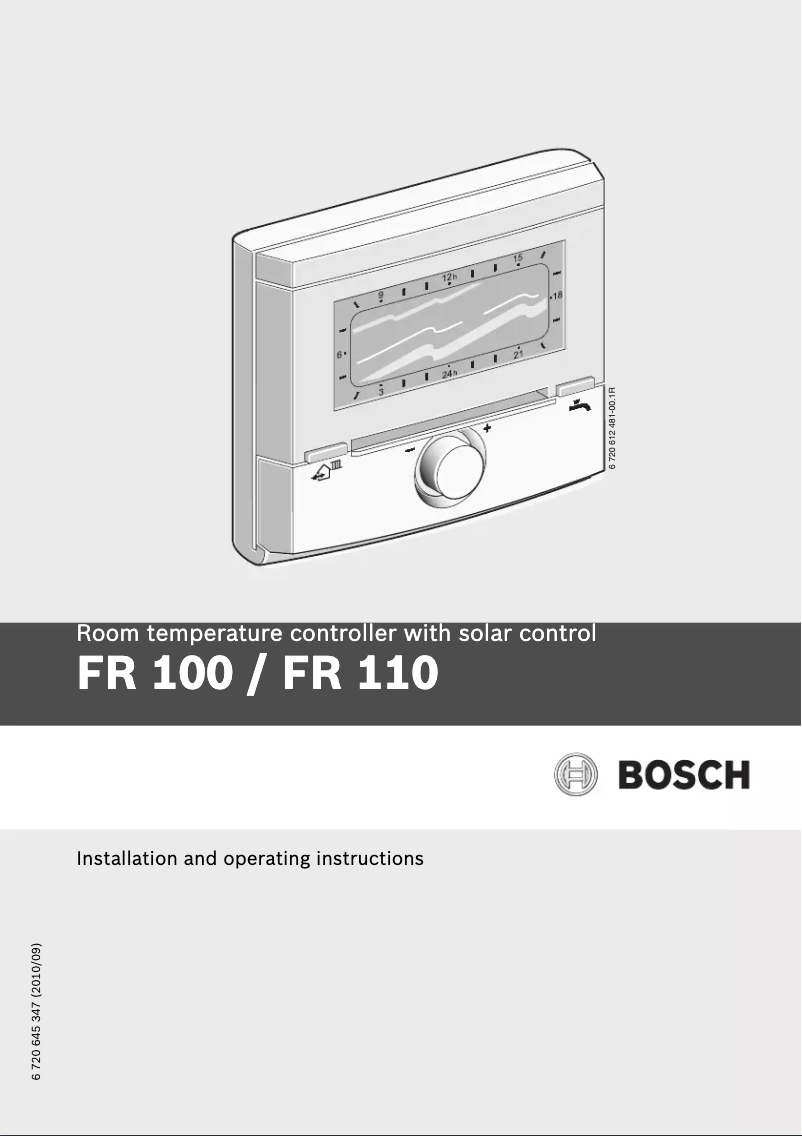 Image de la première page du manuel de l'appareil FR 110