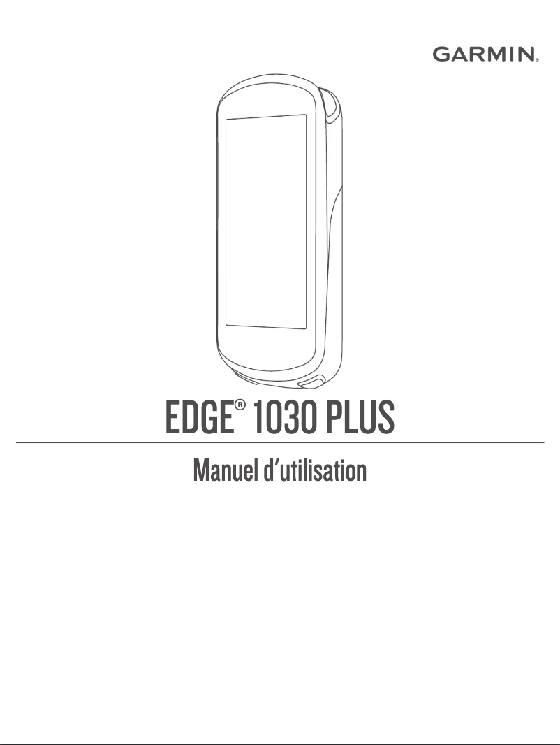 Image de la première page du manuel de l'appareil Edge 1030 Plus