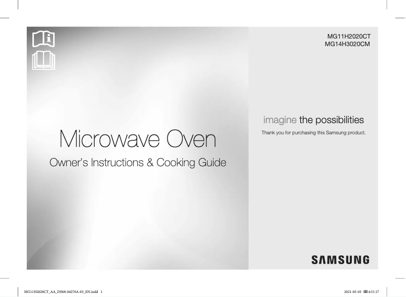 Page n°1 - Manuel utilisateur Samsung MG14H3020CM