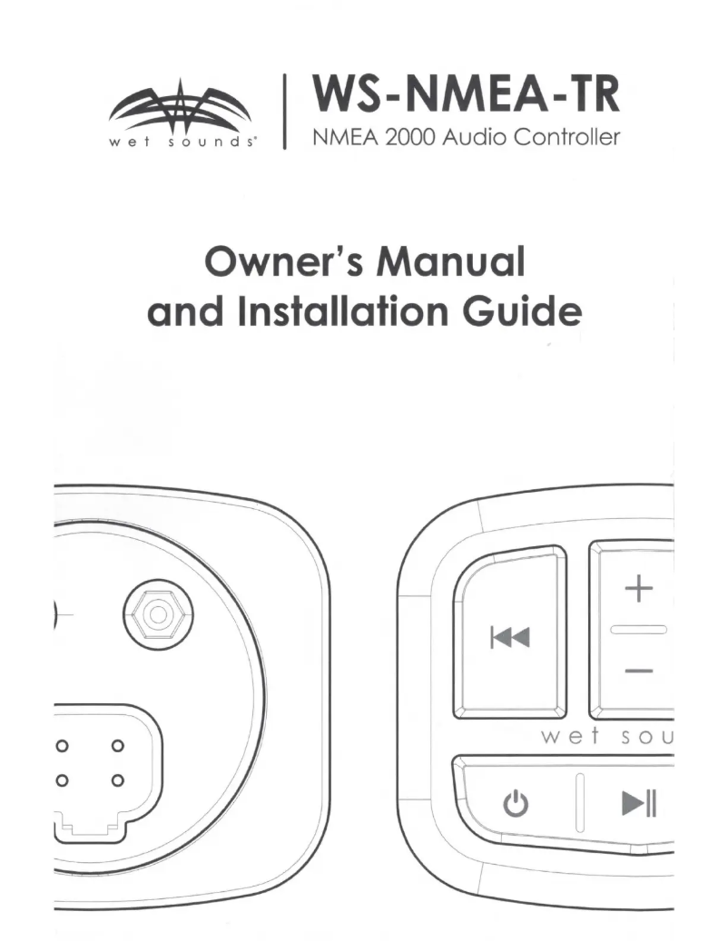 Page 1 de la notice Manuel utilisateur Wet Sounds WS-NMEA-TR