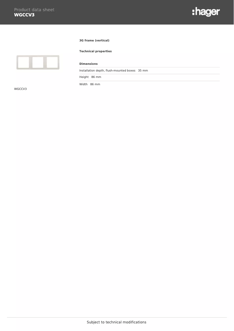 Image de la première page du manuel de l'appareil WGCCV3