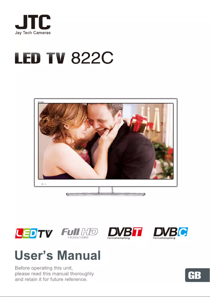 Image de la première page du manuel de l'appareil LED TV822C