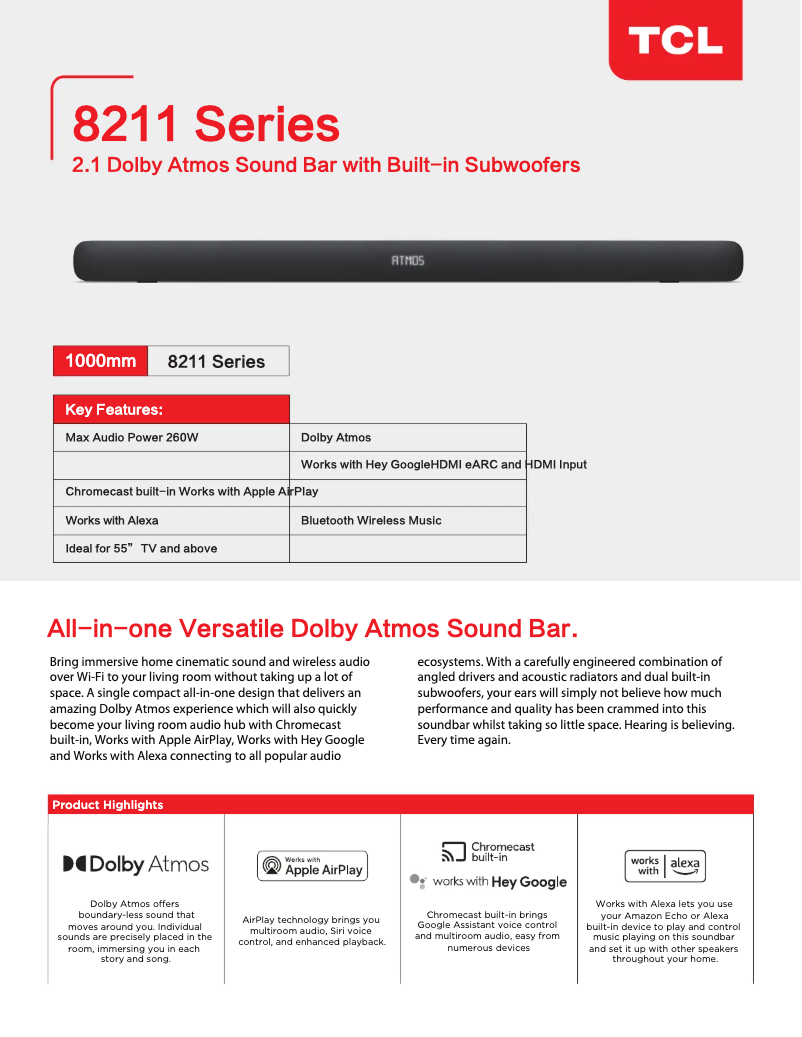 Image de la première page du manuel de l'appareil TS8211