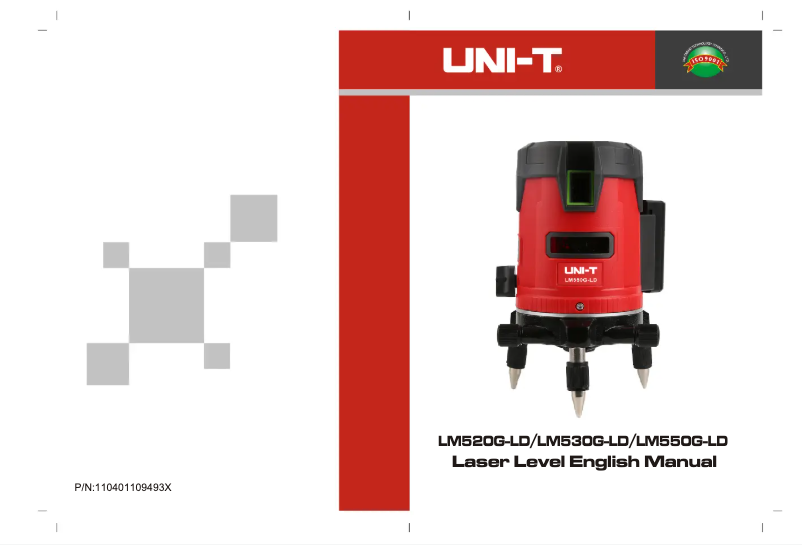 Page n°1 - Manuel utilisateur Uni-T LM550G-LD