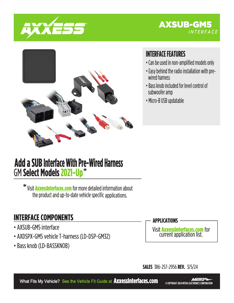 Imagen de la primera página del manual del dispositivo AXSUB-GM5
