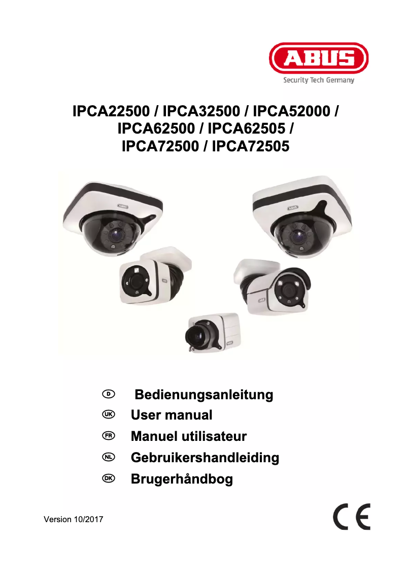 Page 1 de la notice Manuel utilisateur Abus IPCA22500