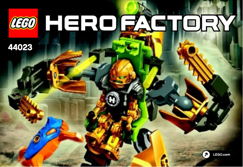 Page n°1 - Manuel utilisateur Lego Hero Factory 44023