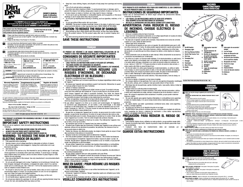 Image de la première page du manuel de l'appareil BD10205