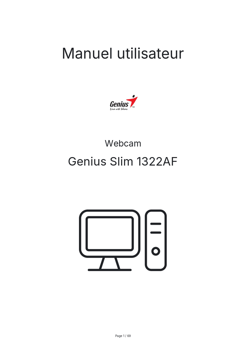 Image de la première page du manuel de l'appareil Slim 1322AF