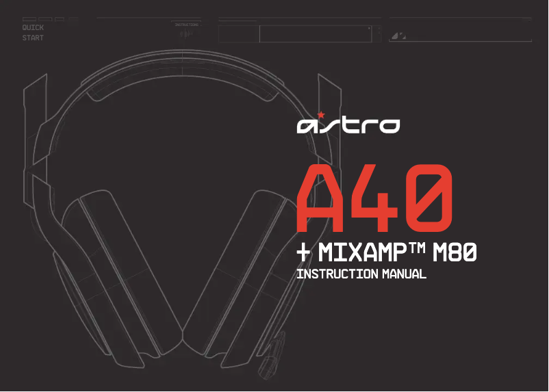 Page n°1 - Manuel utilisateur Astro A40 Gen 2