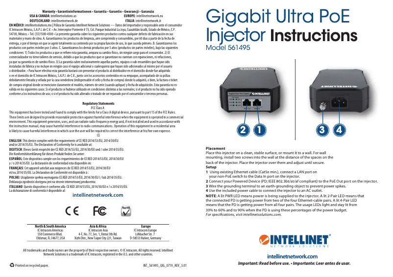 Página 1 del manual Manual de usuario Intellinet 561495