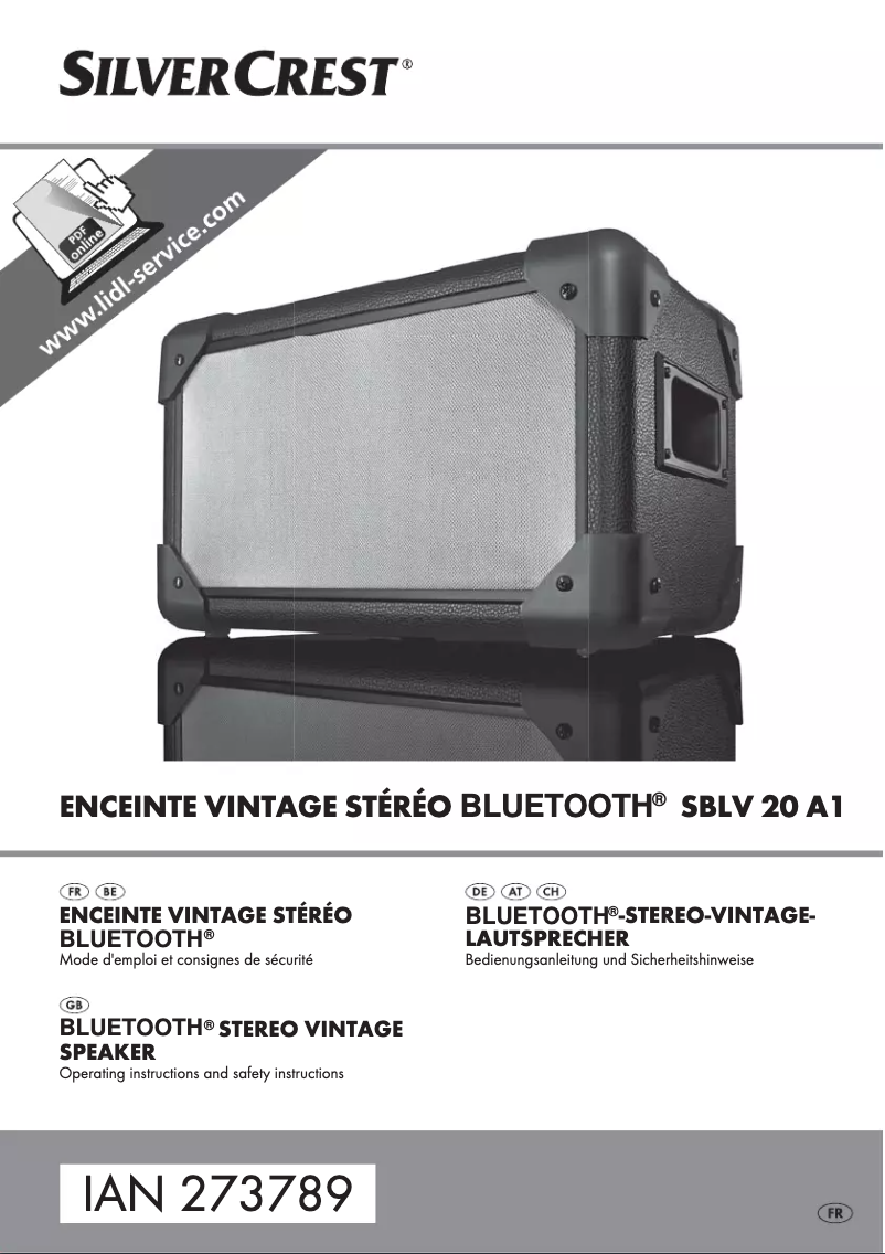 Image de la première page du manuel de l'appareil SBLV 20 A1