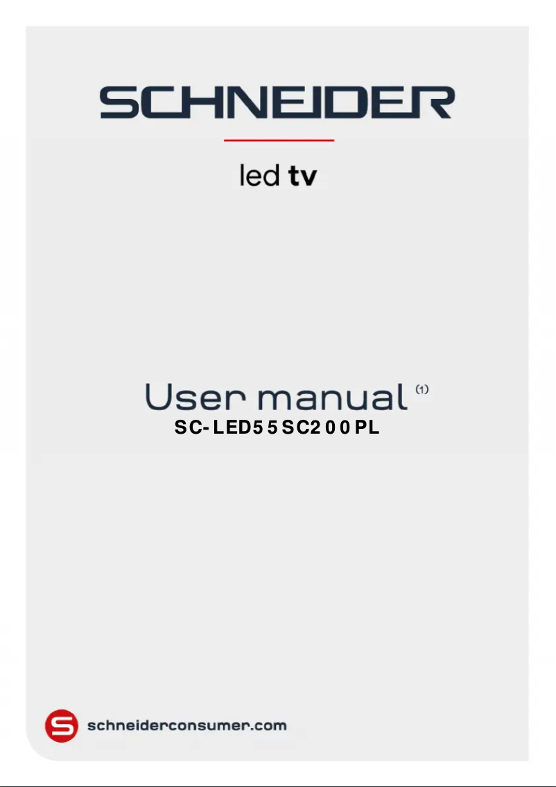 Imagen de la primera página del manual del dispositivo SC-LED55SC200PL