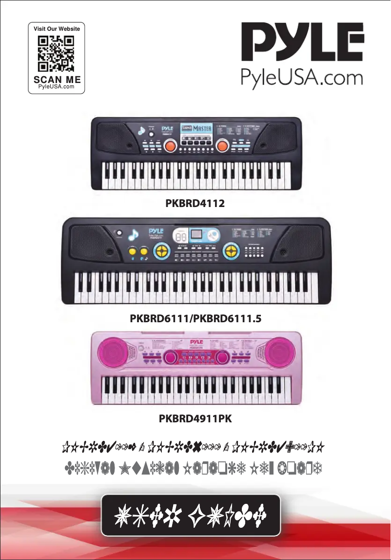 Page 1 de la notice Manuel utilisateur Pyle PKBRD4112