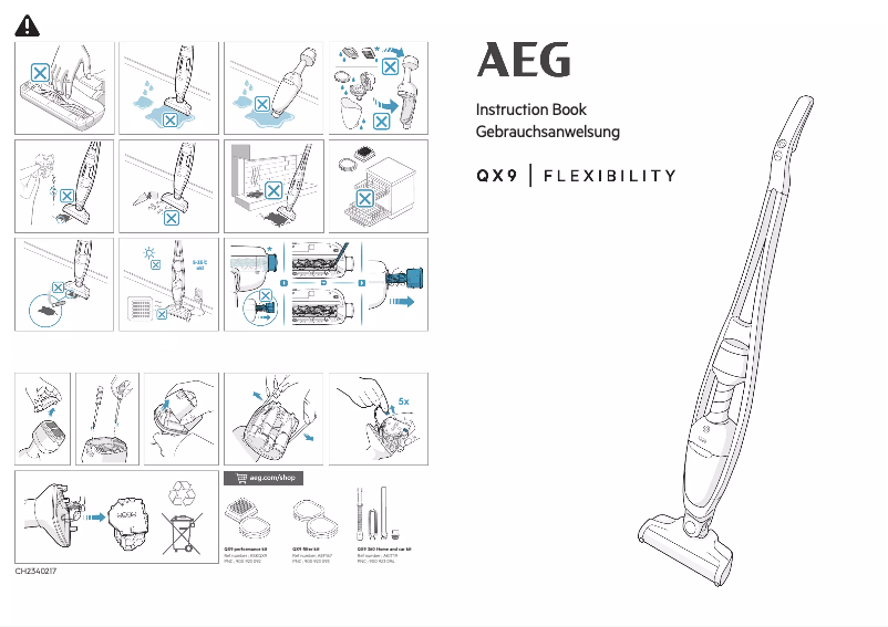 Page 1 de la notice Manuel utilisateur AEG QX9-1-ANIS