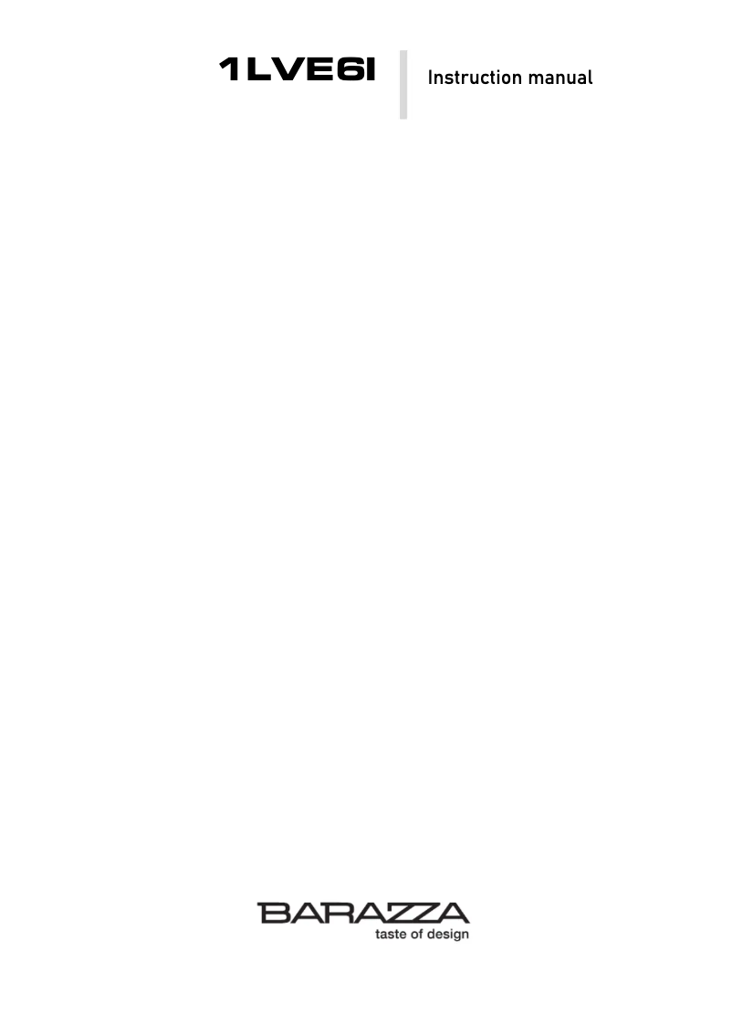 Image de la première page du manuel de l'appareil 1LVE6I